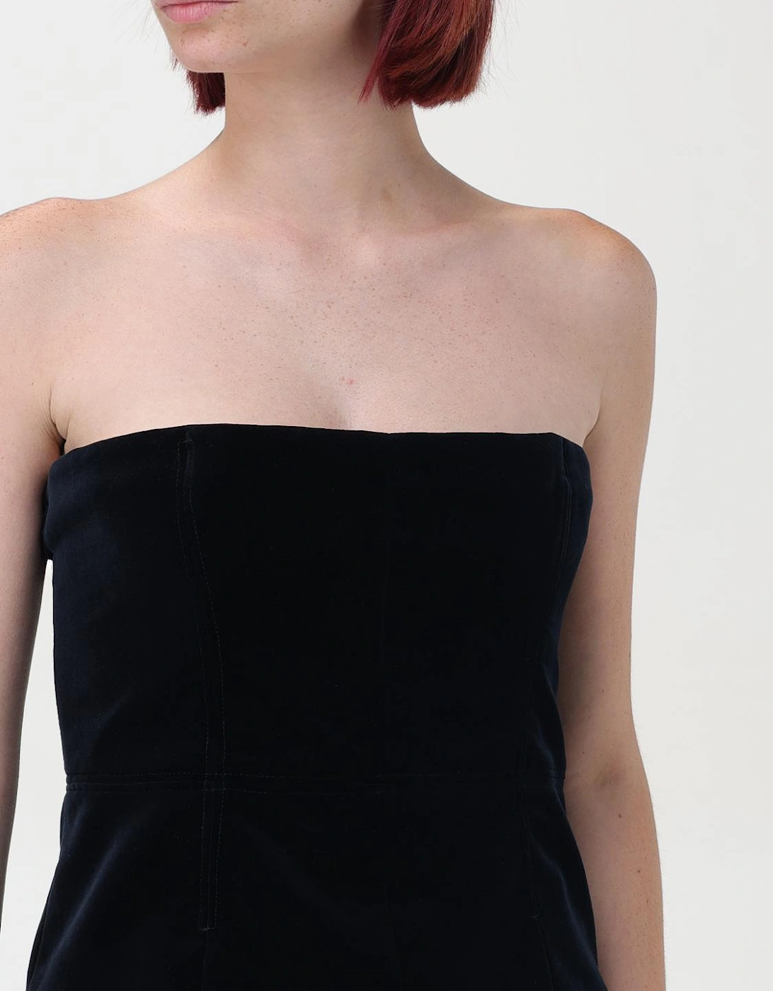 Velvet Strapless Top