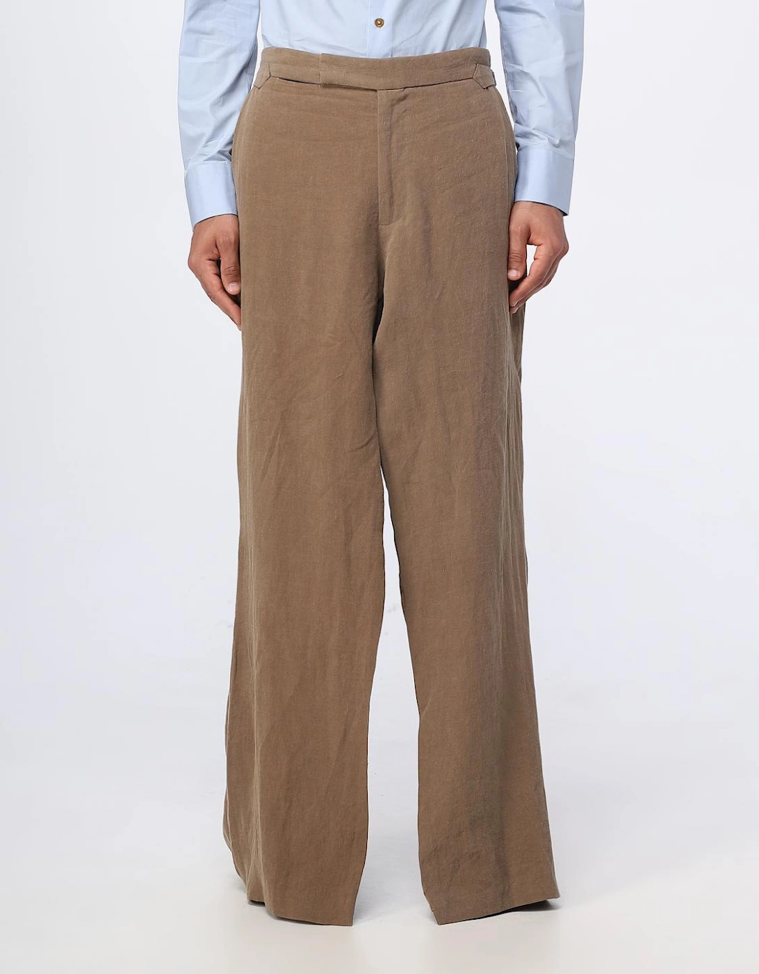Wide Leg Linen Trousers, 6 of 5