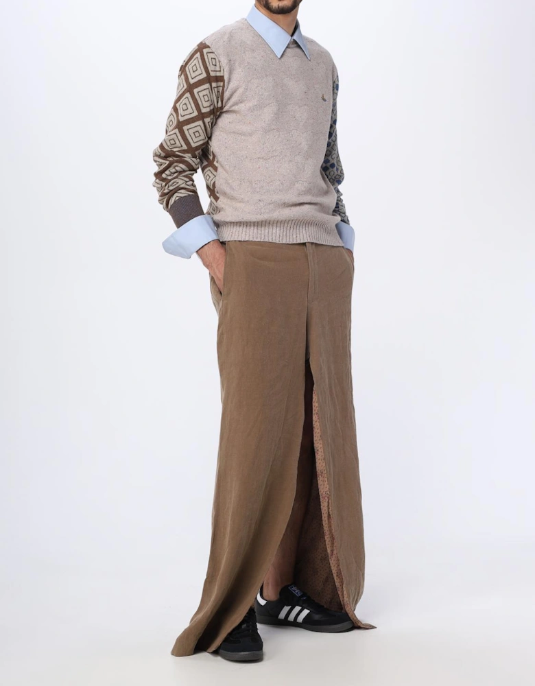 Wide Leg Linen Trousers