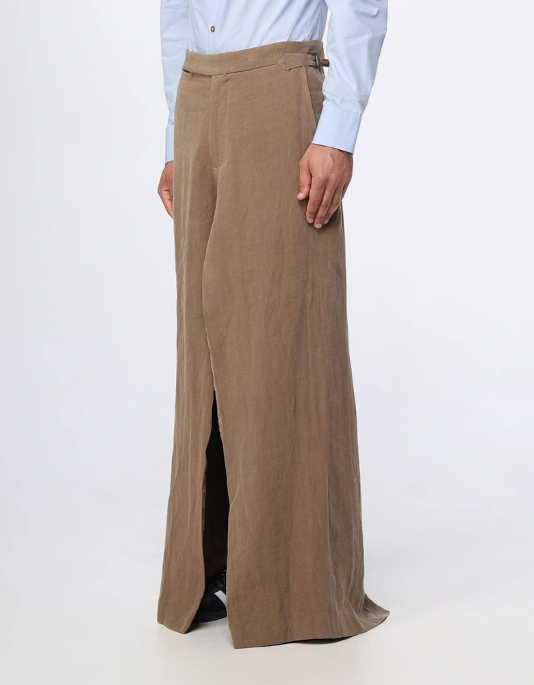 Wide Leg Linen Trousers