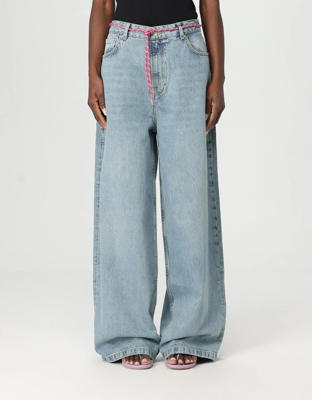 Wide Leg Jeans Drawstring Belt, 5 of 4