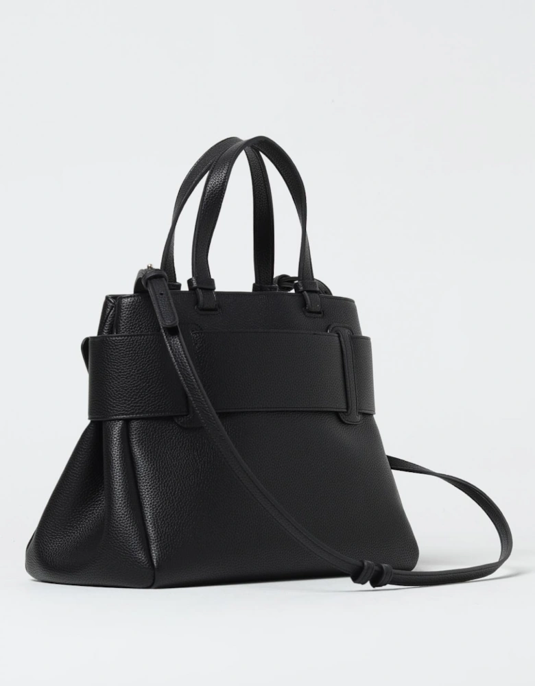 Structured Tote Bag with Belt Buckle
