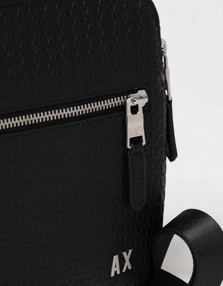 Embossed Logo Shoulder Bag