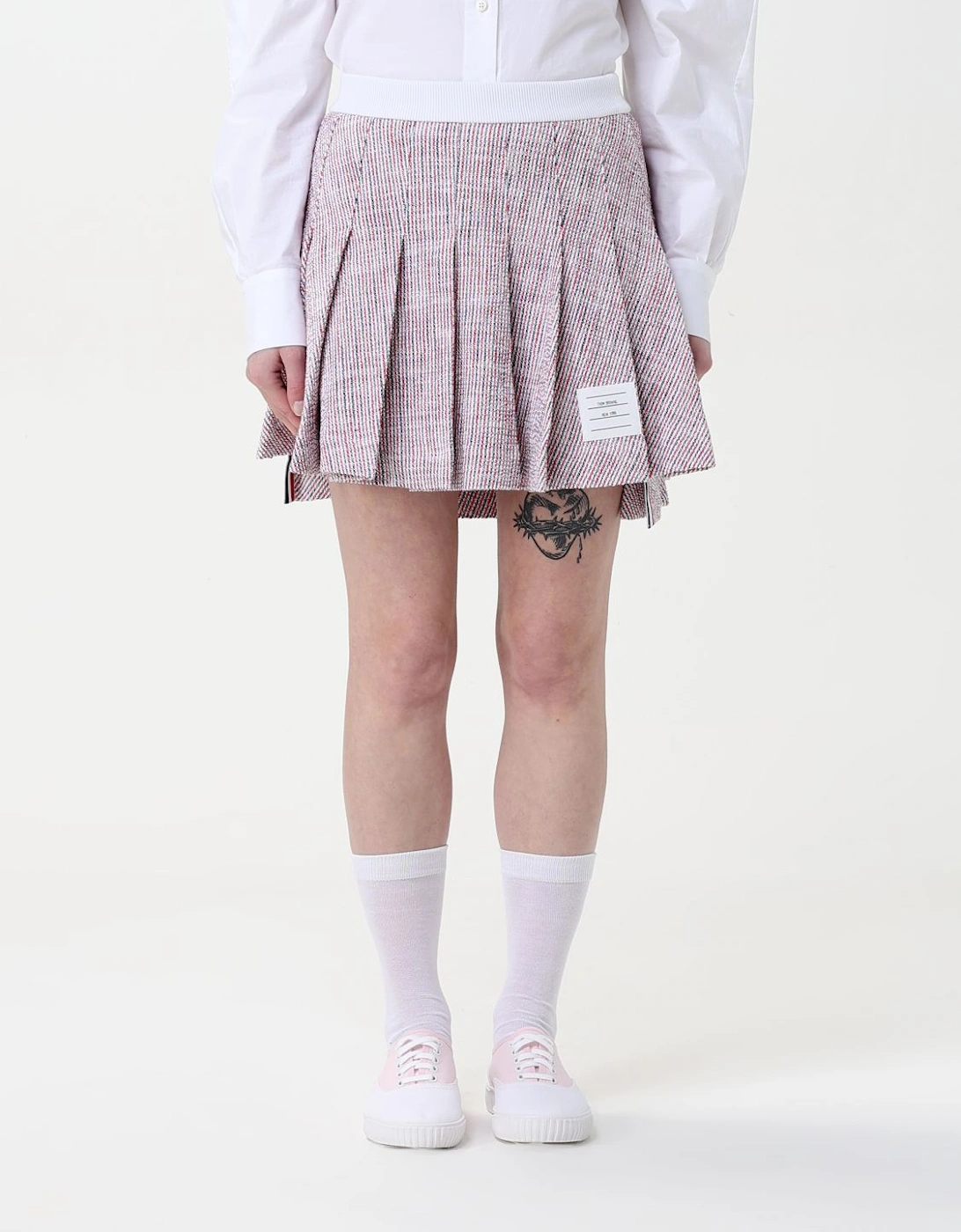 Tweed Pleated Mini Skirt, 6 of 5