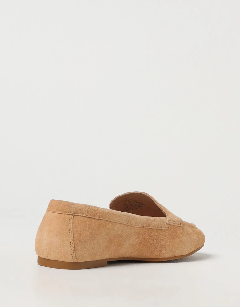 Suede Loafers Gold Detail