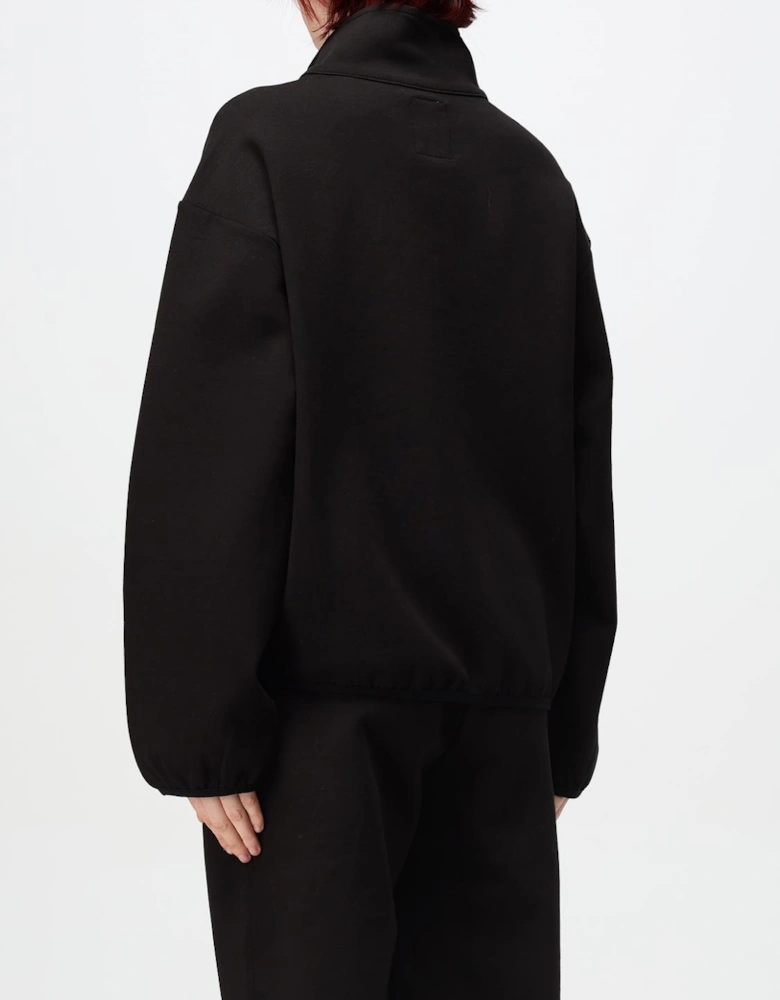 Half Zip Mock Neck Sweatshirt