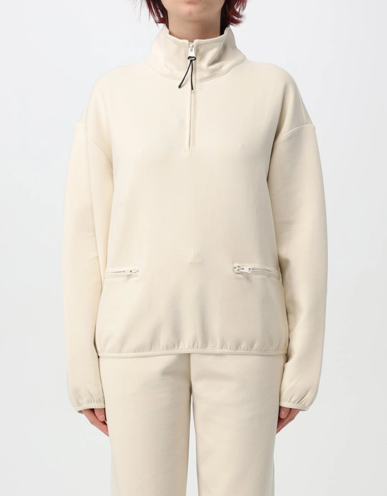 Half Zip Mock Neck Sweatshirt