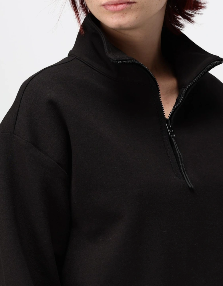 Half Zip Mock Neck Sweatshirt
