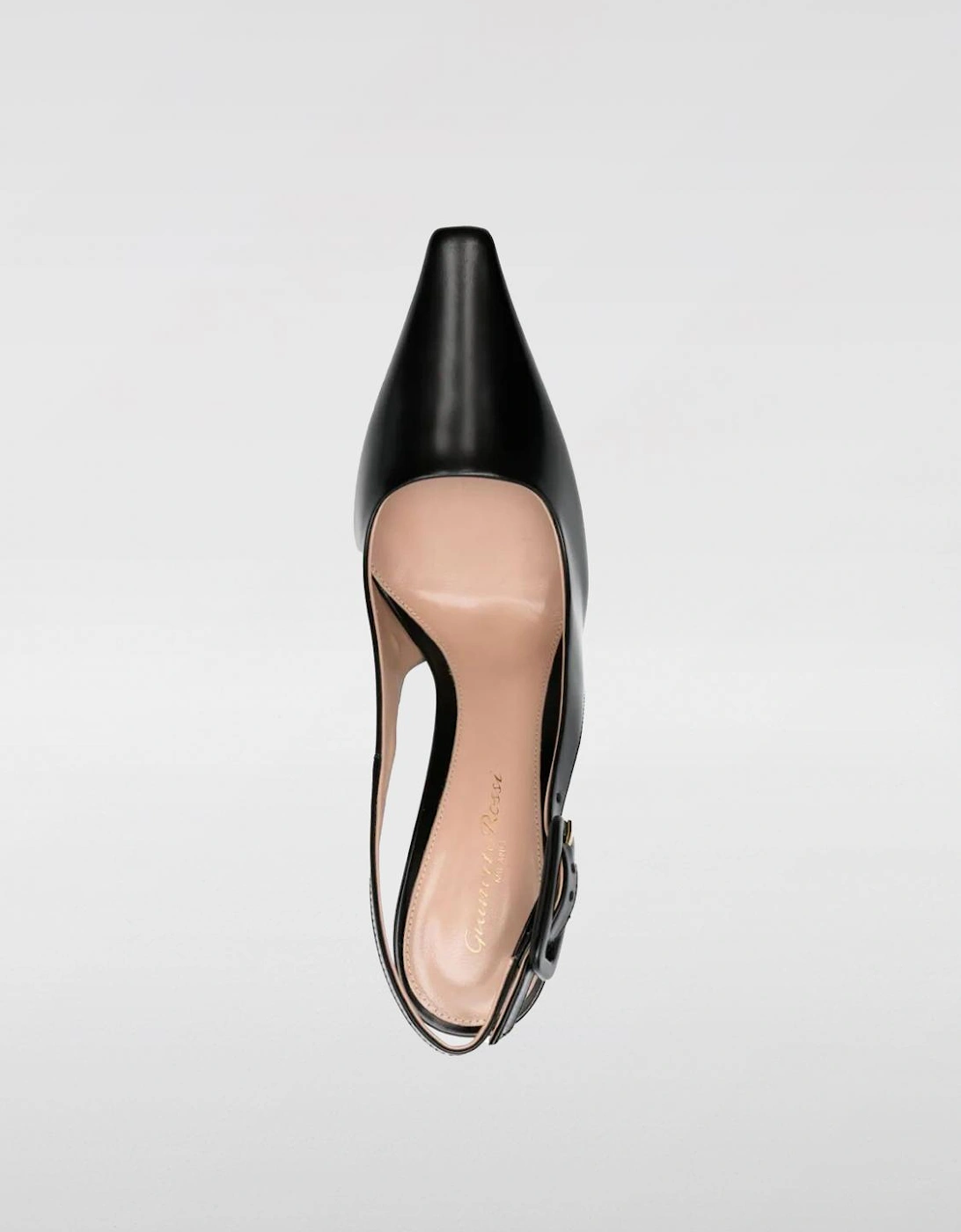Leather Slingback Pumps Pointed Toe