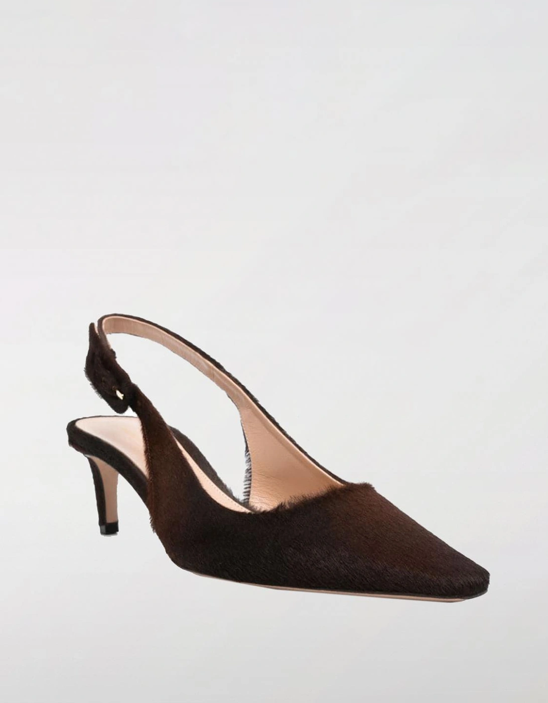 HaironHide Leather Slingback Pumps