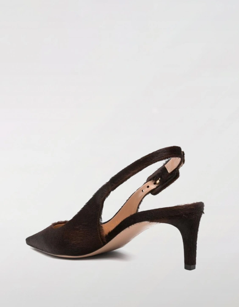 HaironHide Leather Slingback Pumps