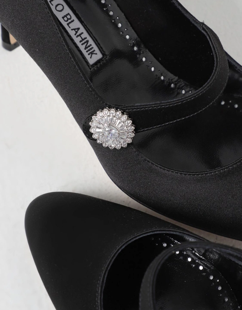 Lurum Mary Jane Pumps Satin Crystal