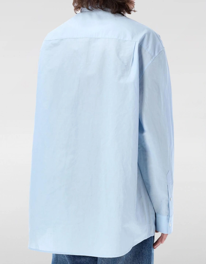 Embroidered Detail Poplin Shirt