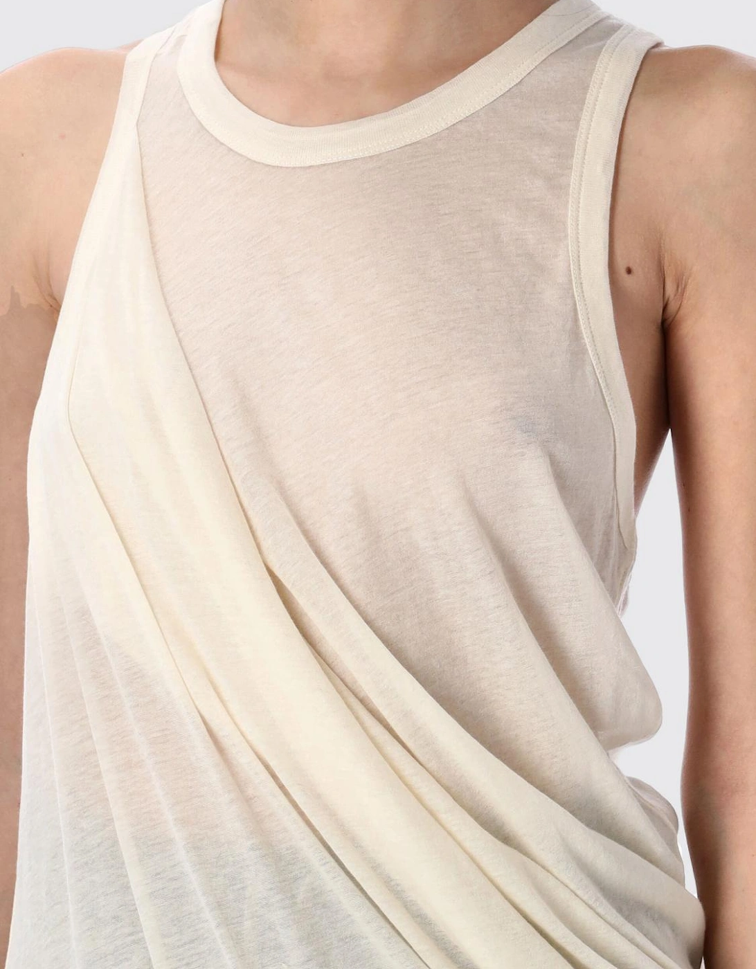 Draped Asymmetrical Tank Top