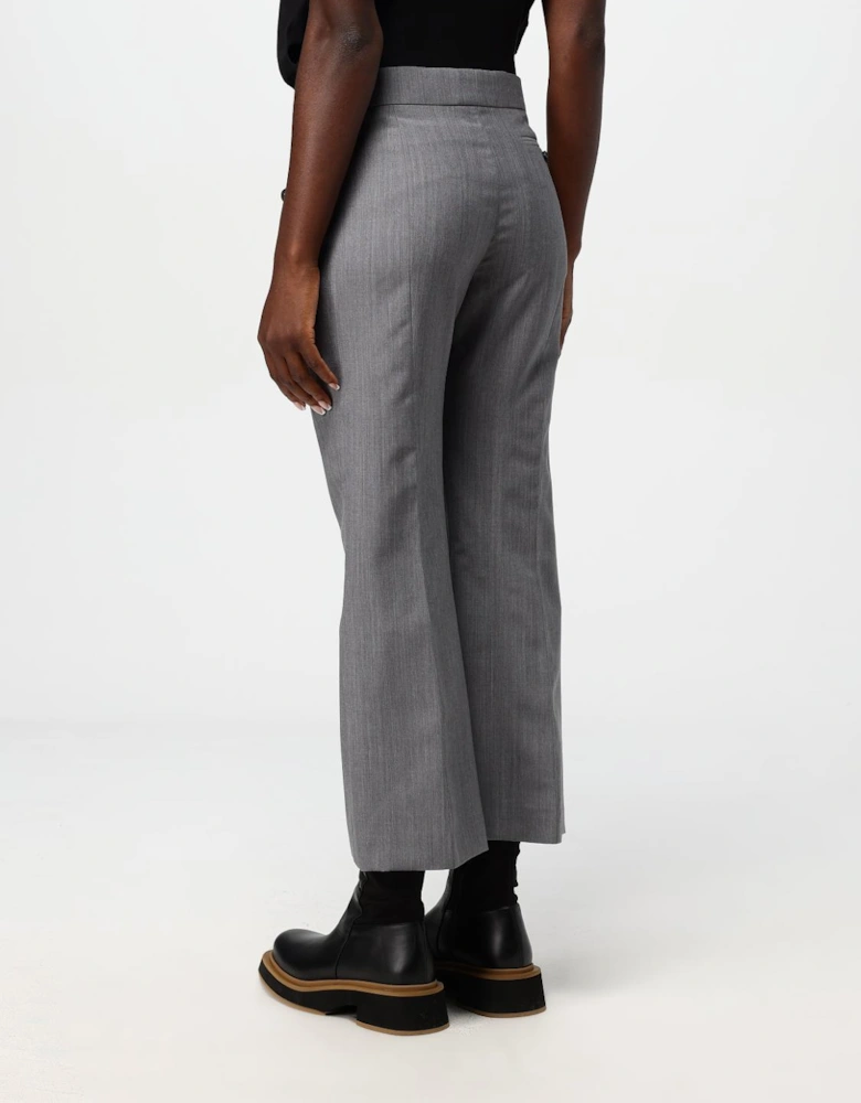 Wide Leg Wool Trousers