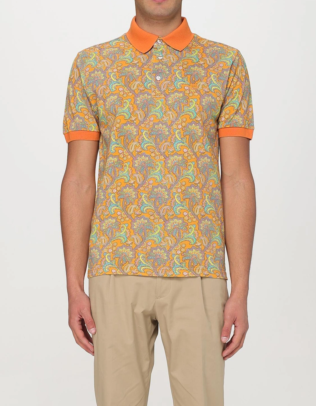 Paisley Print Polo Shirt