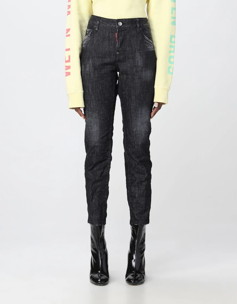 Cool Girl Cropped Slim Fit Jeans