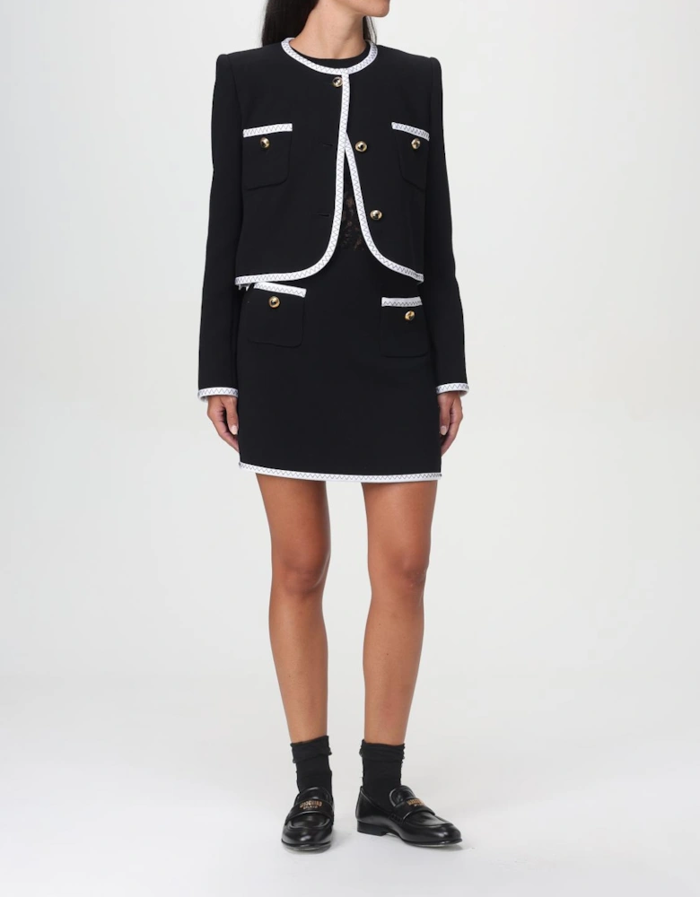 Mini Skirt with Contrasting Trim