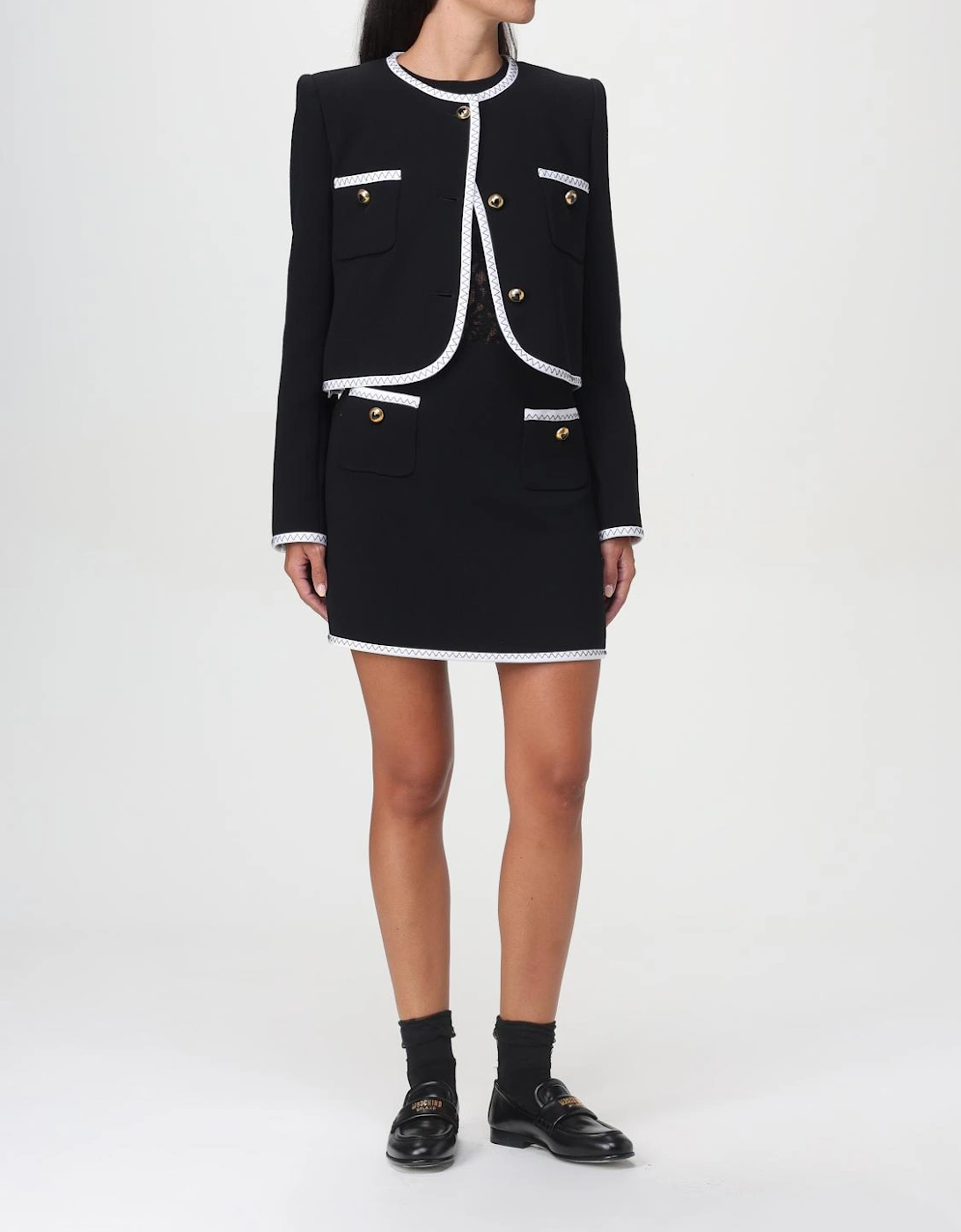 Mini Skirt with Contrasting Trim