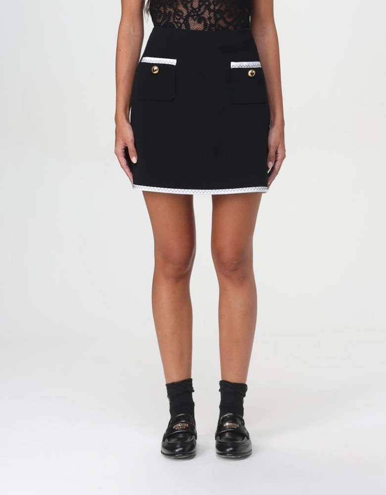 Mini Skirt with Contrasting Trim