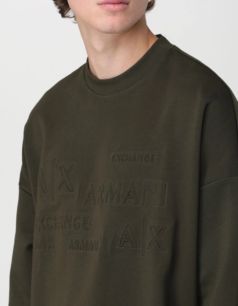 Embroidered Logo Crewneck Sweatshirt