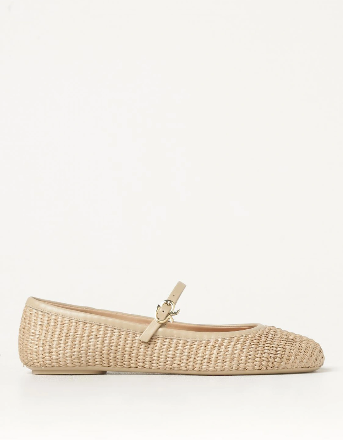 Raffia Woven Flat Shoes Buckle Closure, 6 of 5