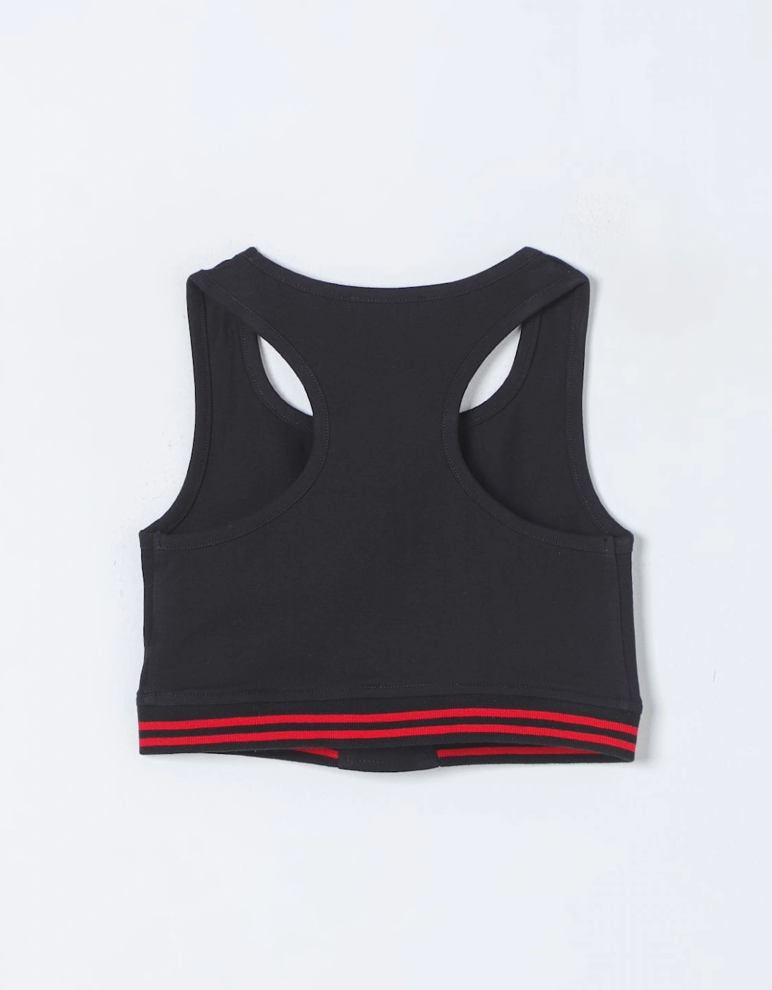Racerback Crop Top with Red Stripe
