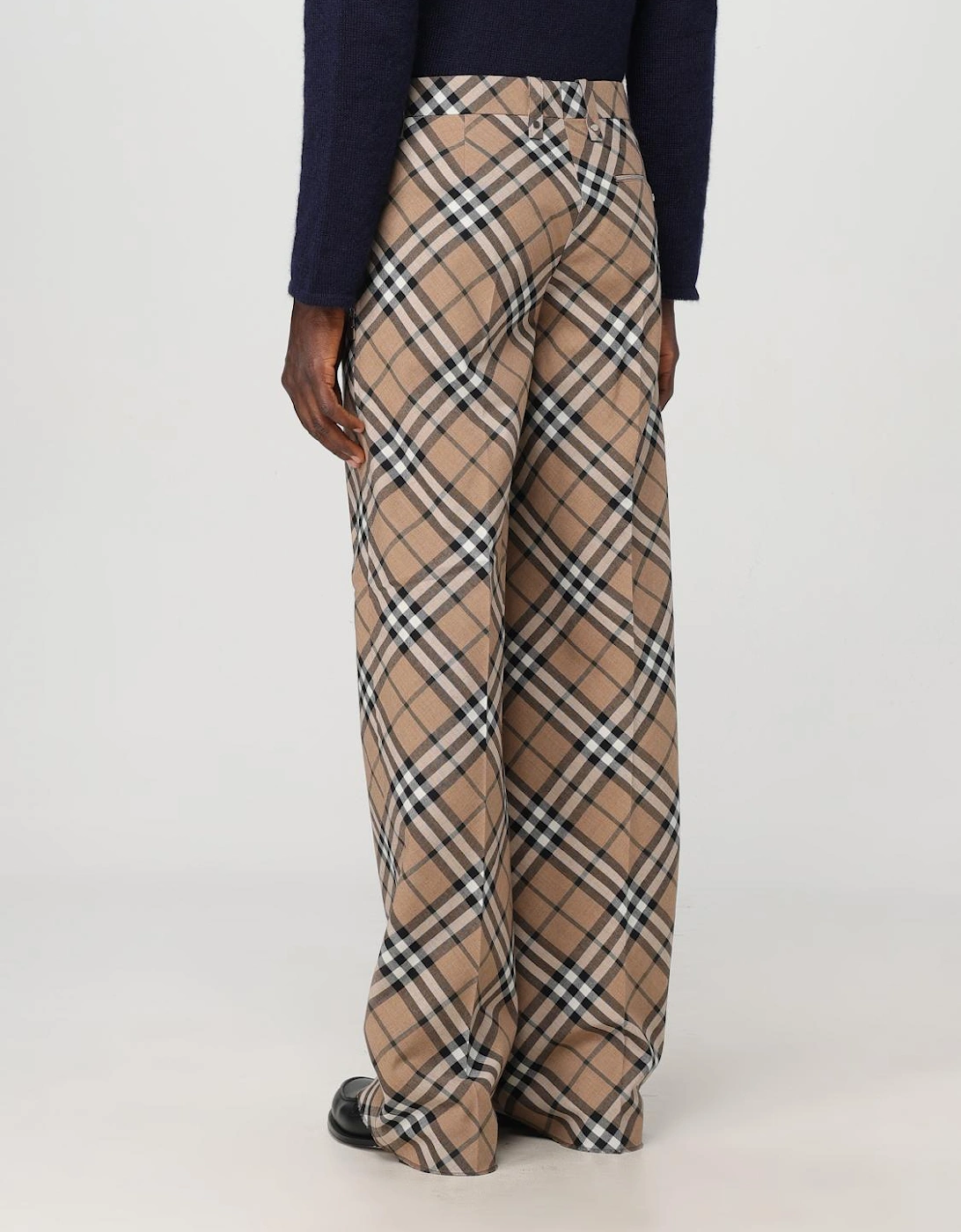 Wide Leg Plaid Pants