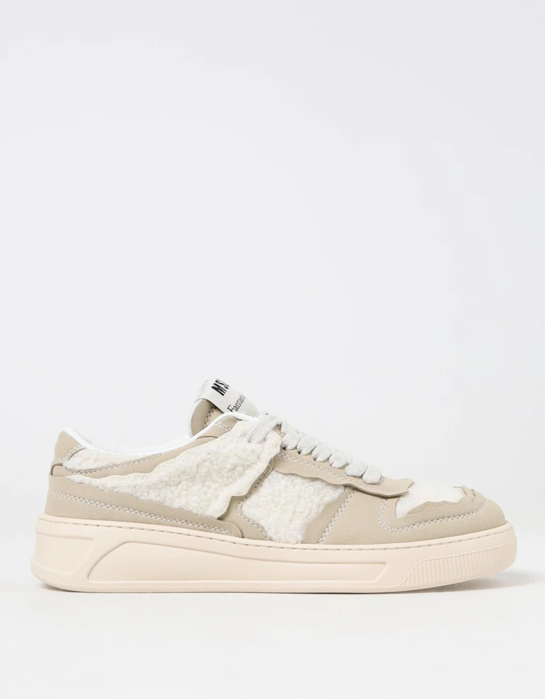 Shearlingtrimmed Leather Sneakers