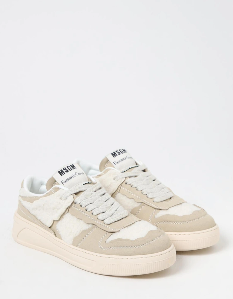 Shearlingtrimmed Leather Sneakers