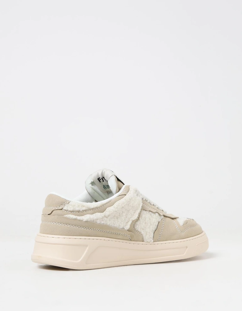 Shearlingtrimmed Leather Sneakers