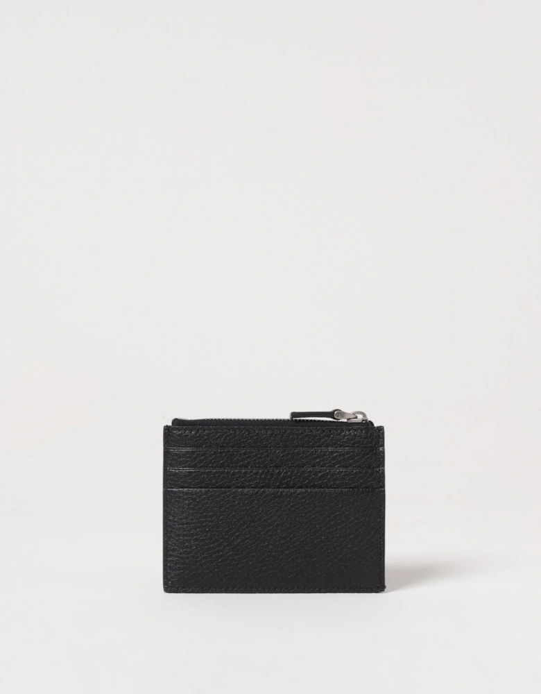 Studded ZipAround Leather Wallet
