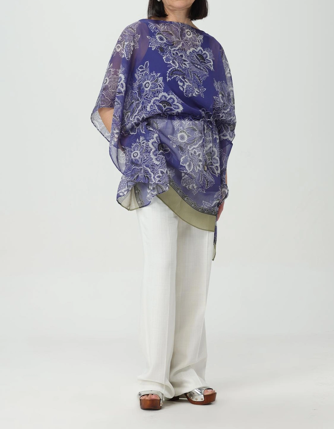 Silk Floral Print Tunic