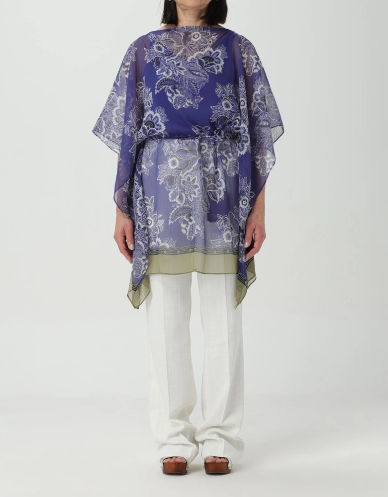 Silk Floral Print Tunic