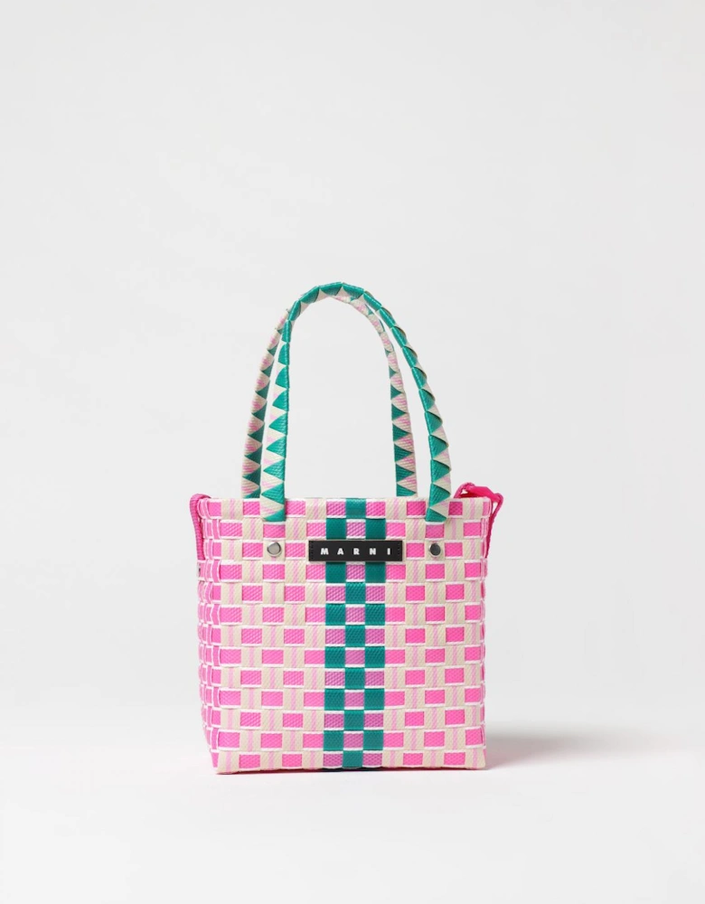 Mini Trunk Woven Tote Bag