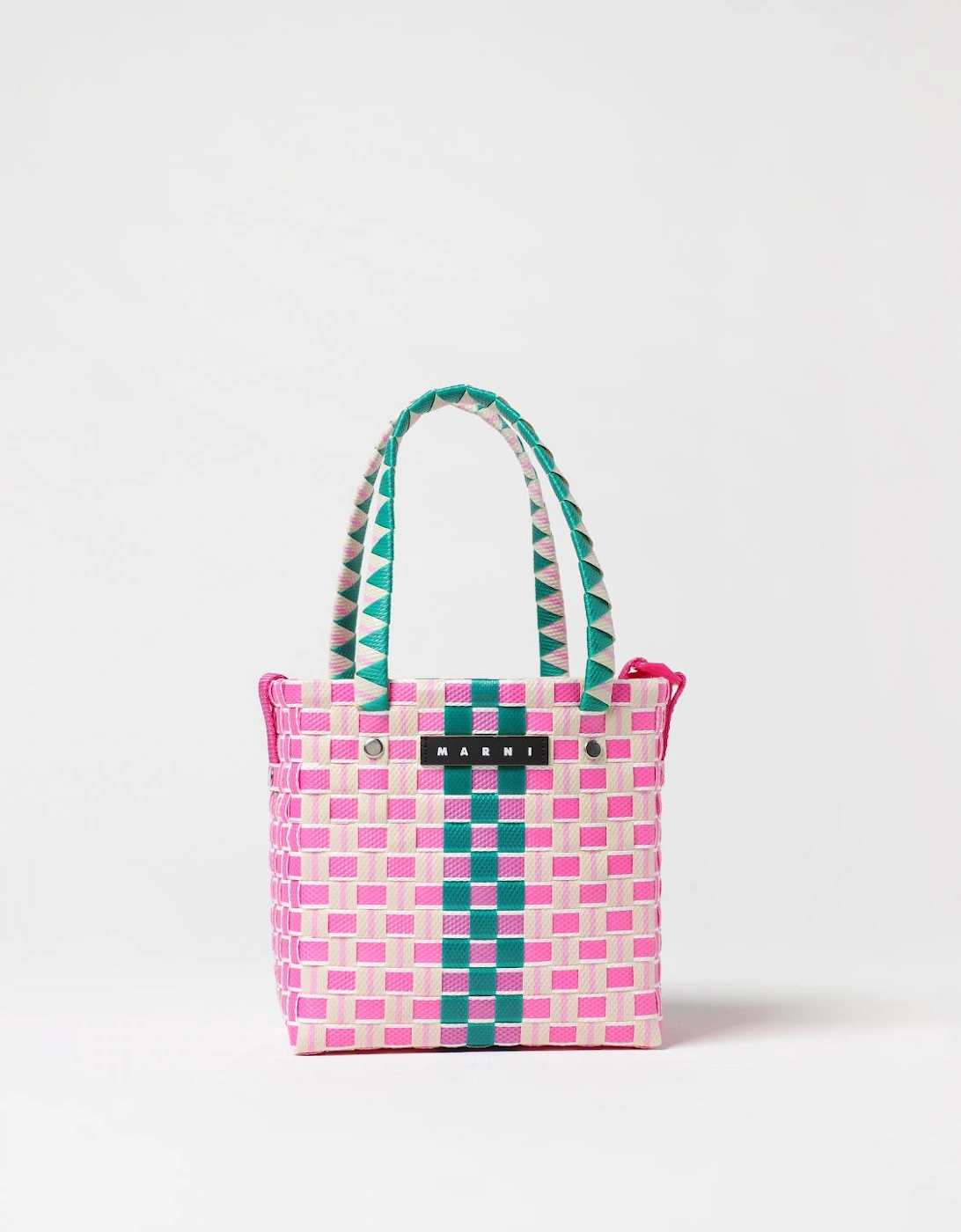 Mini Trunk Woven Tote Bag