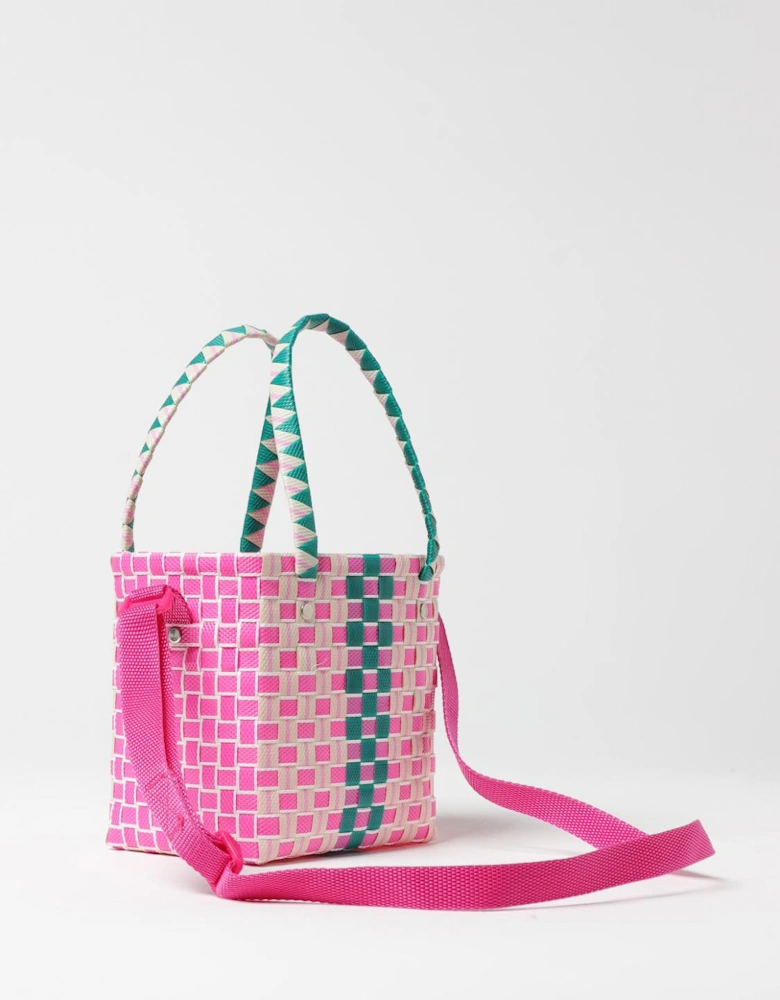 Mini Trunk Woven Tote Bag