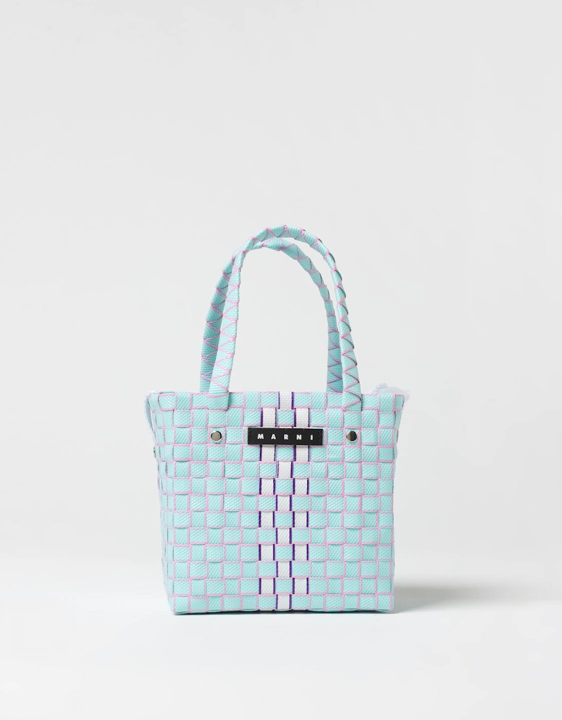 Mini Trunk Woven Tote Bag