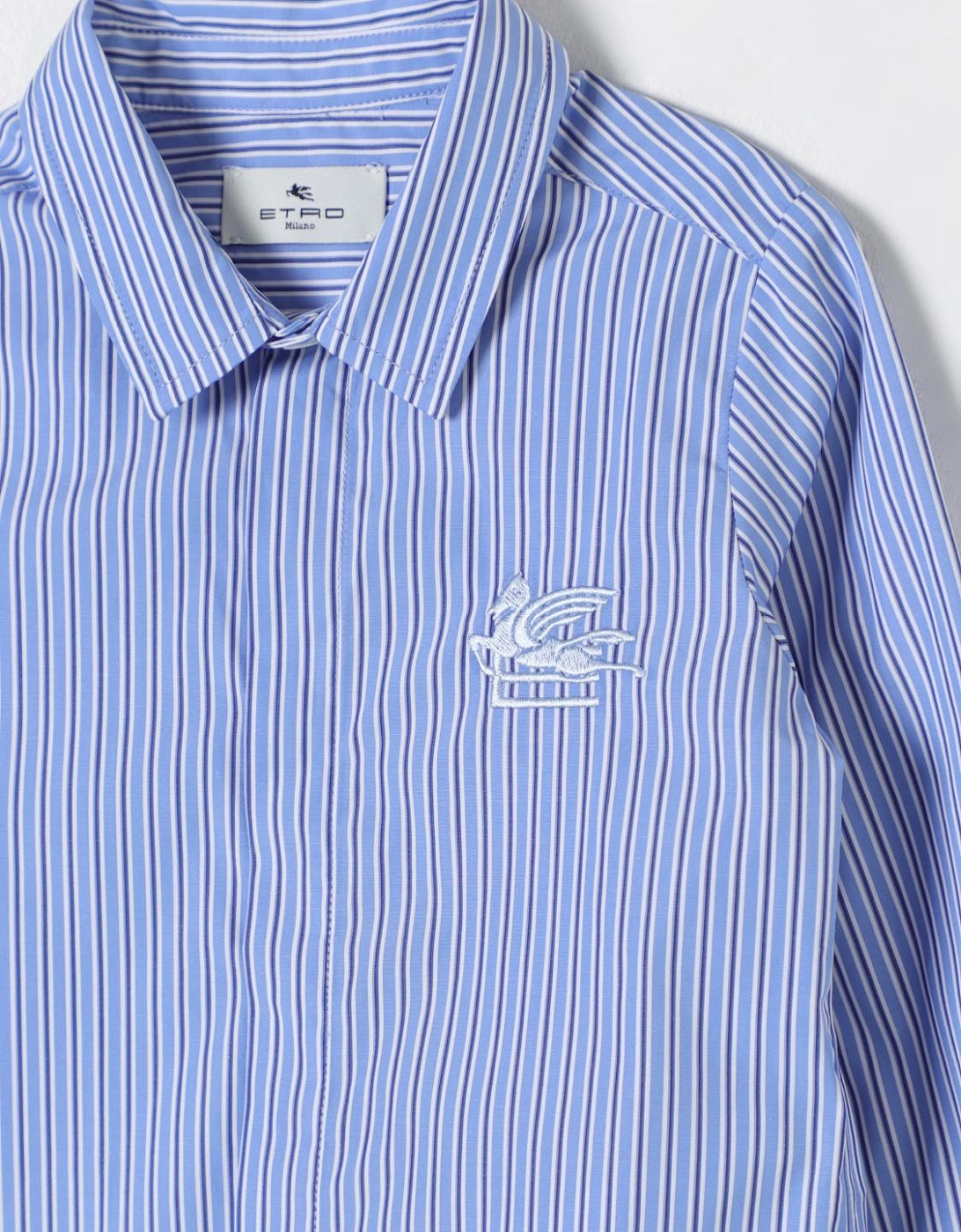 Striped Shirt with Logo
