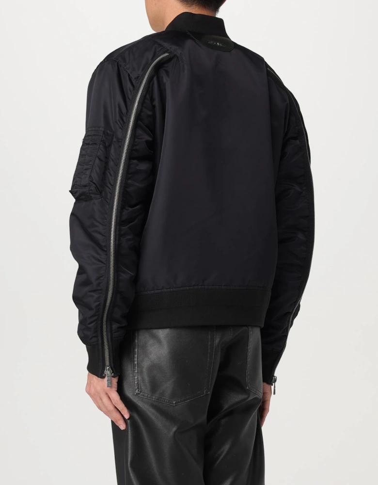 Bomber Jacket Embroidered Logo