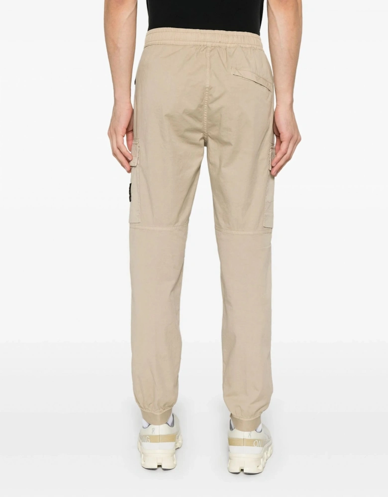 Cuffed Combat Pants Beige
