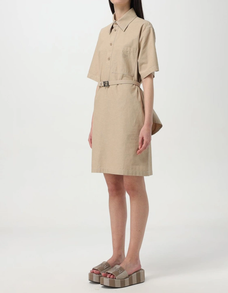 Shirt Dress Belted Mini Dress