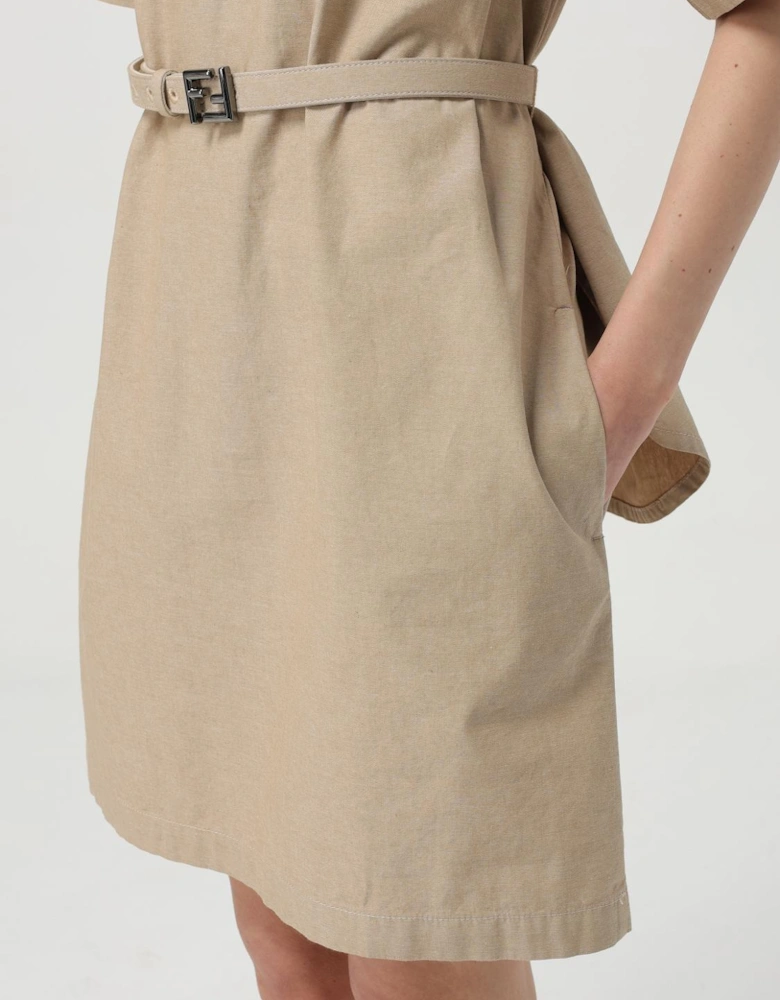 Shirt Dress Belted Mini Dress