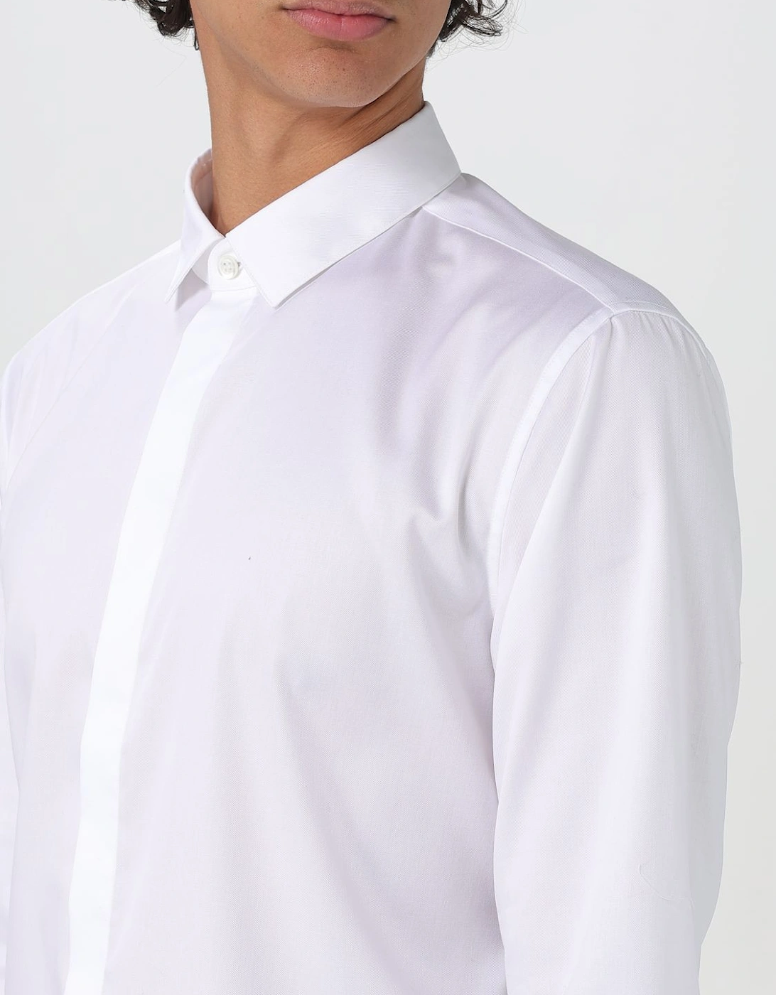 Classic White Cotton Dress Shirt
