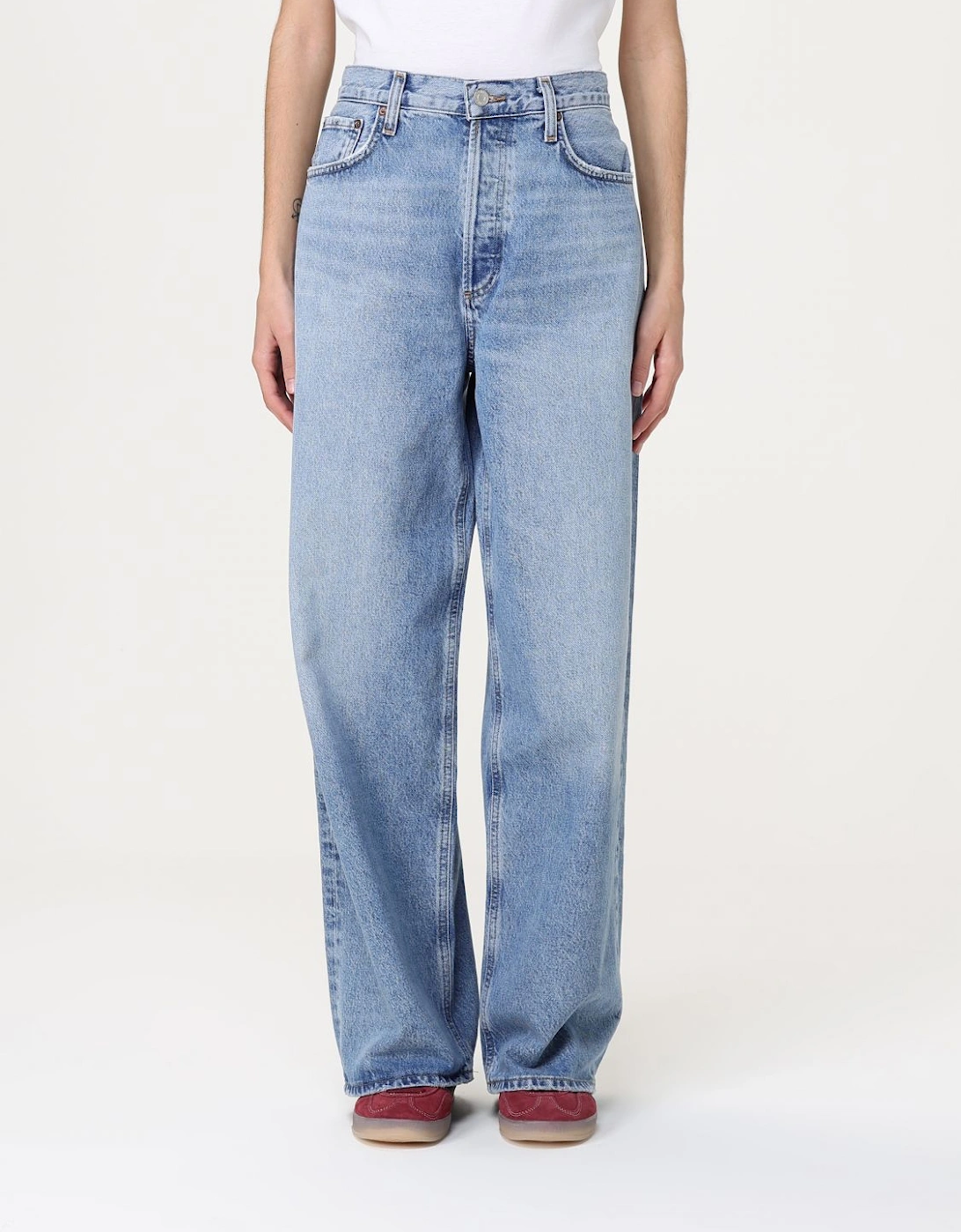 90s Pinch Waist Loose Fit Jeans, 4 of 3