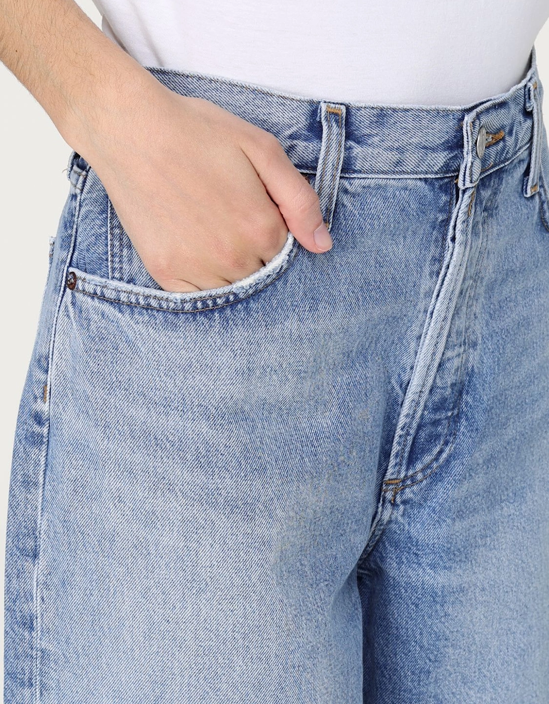 90s Pinch Waist Loose Fit Jeans