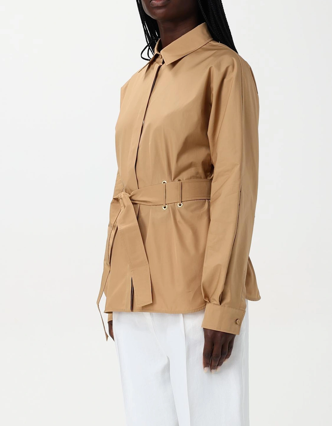 Belted Cotton Shirt