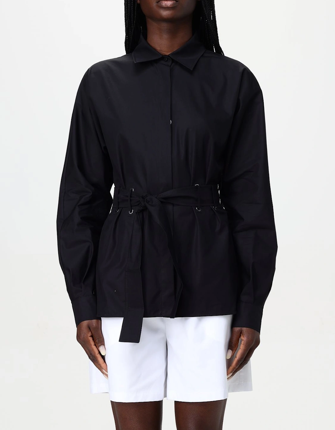 Belted Cotton Shirt