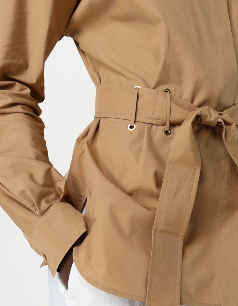 Belted Cotton Shirt
