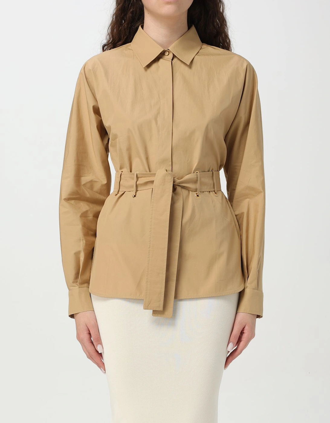 Belted Cotton Shirt